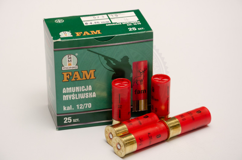 Патрон FAM №0 контейнер, калібр 12×70, дріб 36 г