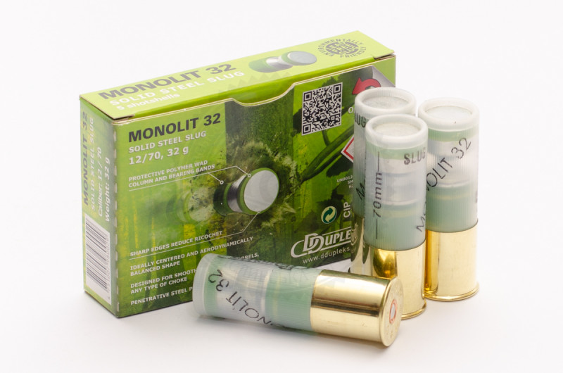 Патрон DDupleks Monolit, калібр 12/70, куля 32 г