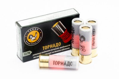 Патрон Тахо Торнадо, калібр 12/70, куля 37,5 г