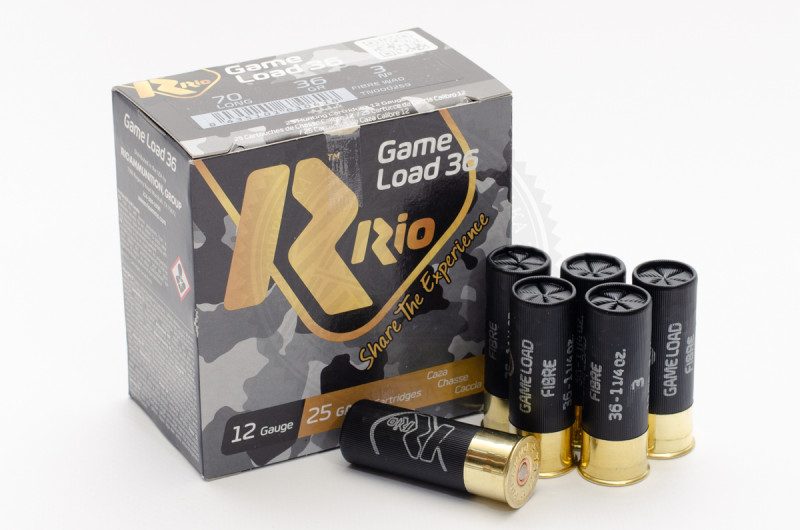 Патрон Rio Game Load 36 FW New №3, калібр 12/70, дріб 36 г