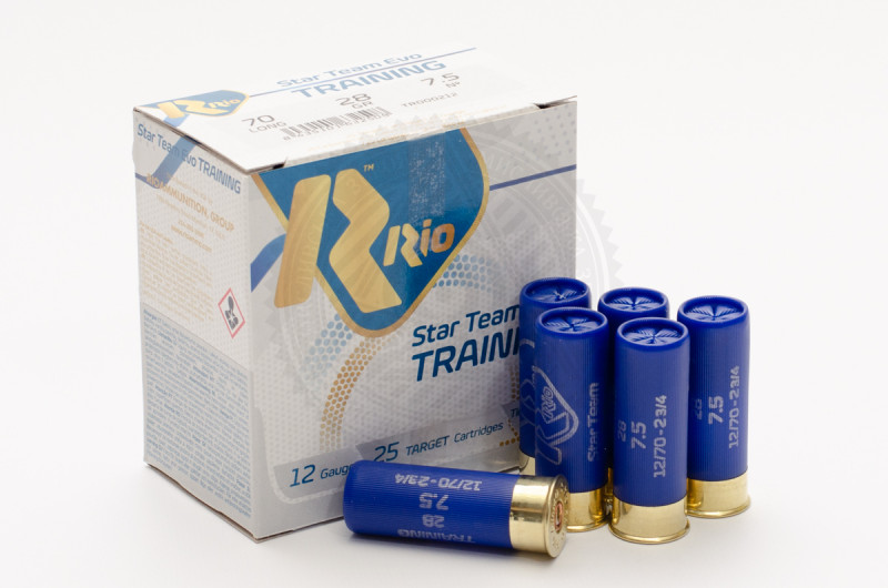 Патрон Rio Star Team-28 Evo Training №7.5, калібр 12/70, дріб 28 г