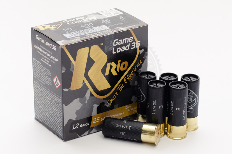 Патрон Rio Game Load-32 №3, калібр 12/70, дріб 36 г