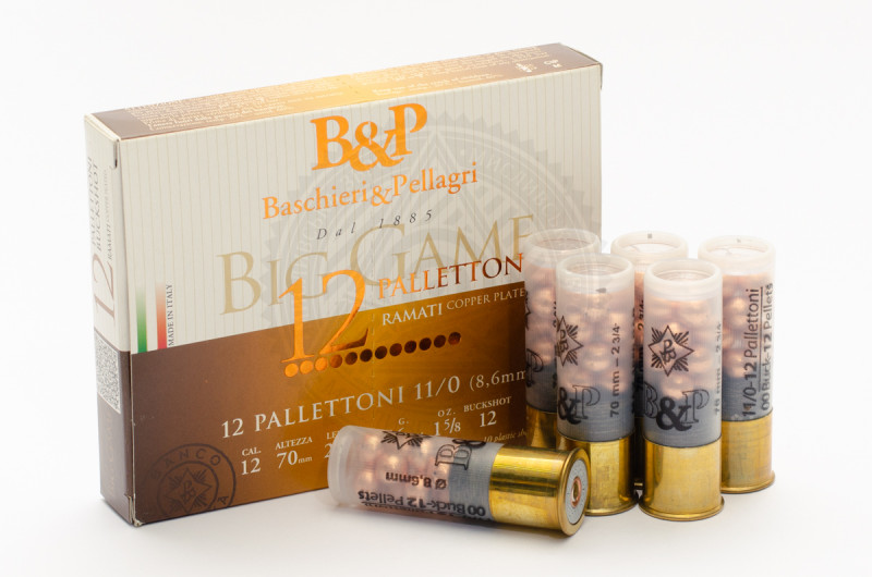 Патрон B&P Big Game, кал. 12/70, картеч 11/0, наважка 45 г